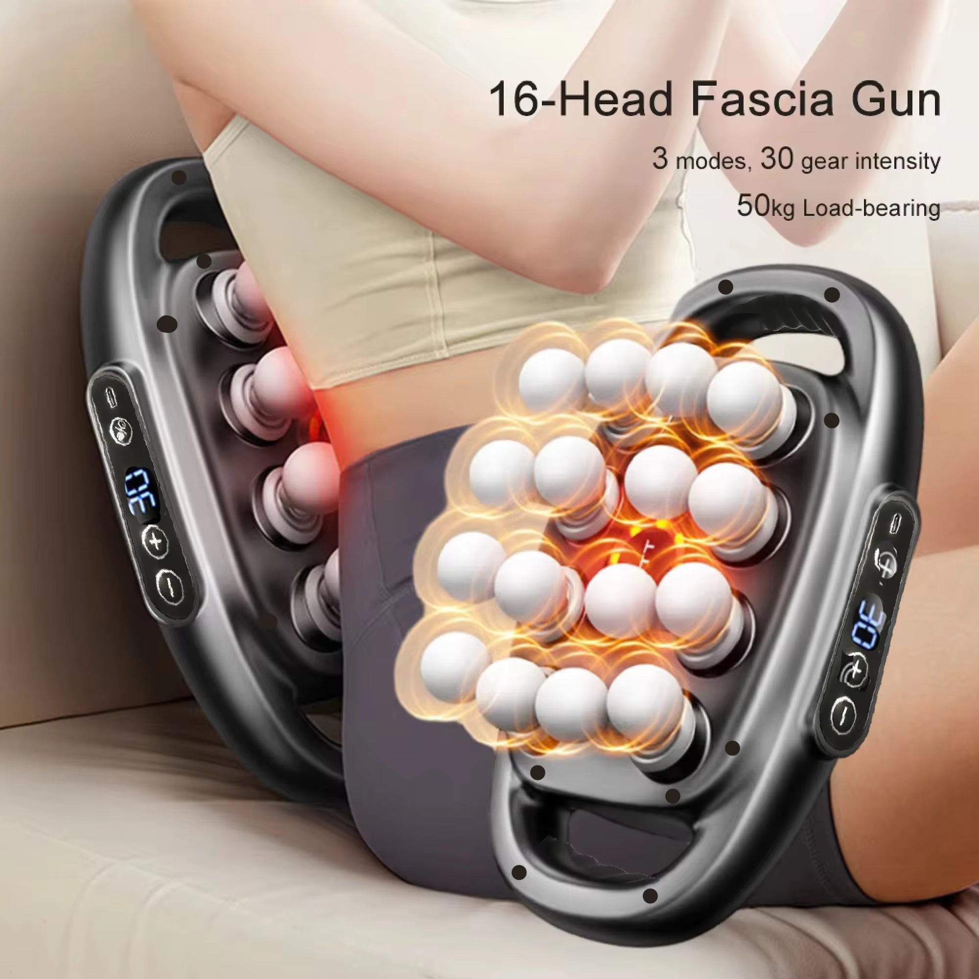MaxFlex 16-Head Recovery Massage Gun
