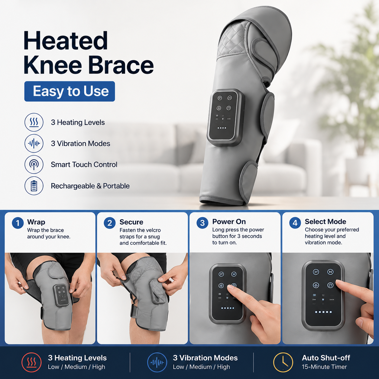PhaseWrap™ Calf & Knee Recovery Wrap
