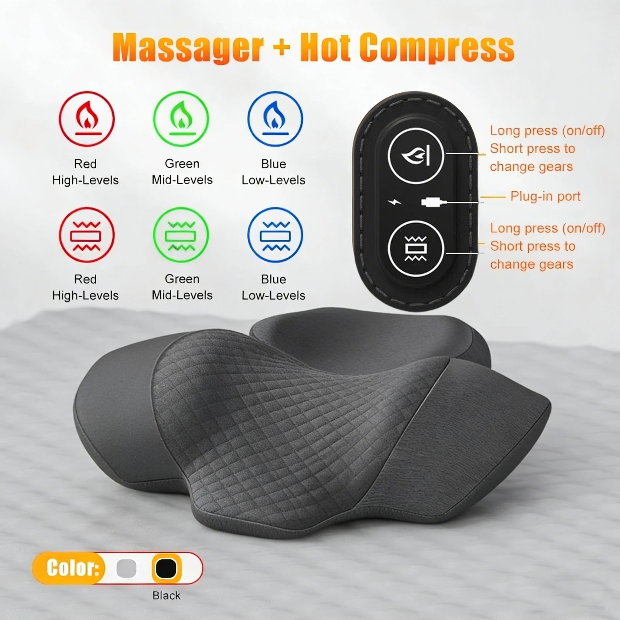 Electric Cervical Neck Massager Pillow